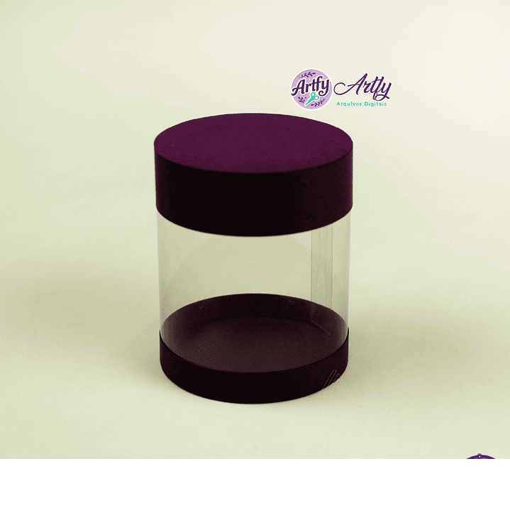 Caixa Redonda acetato M 1