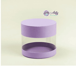 Caixa redonda acetato P