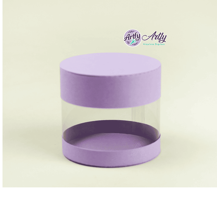 Caixa redonda acetato P 1