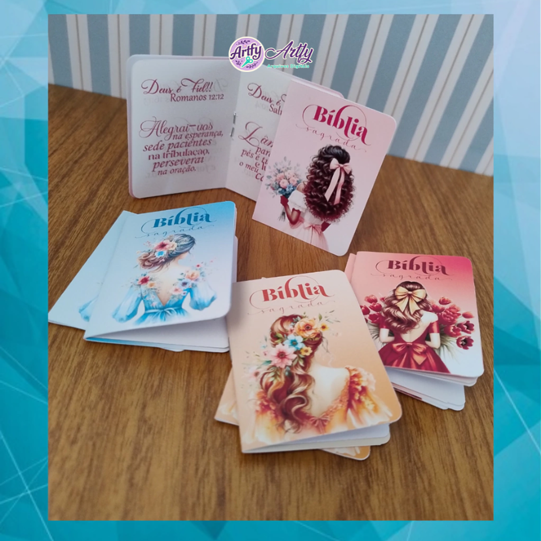 Mini Bíblia Floral 1