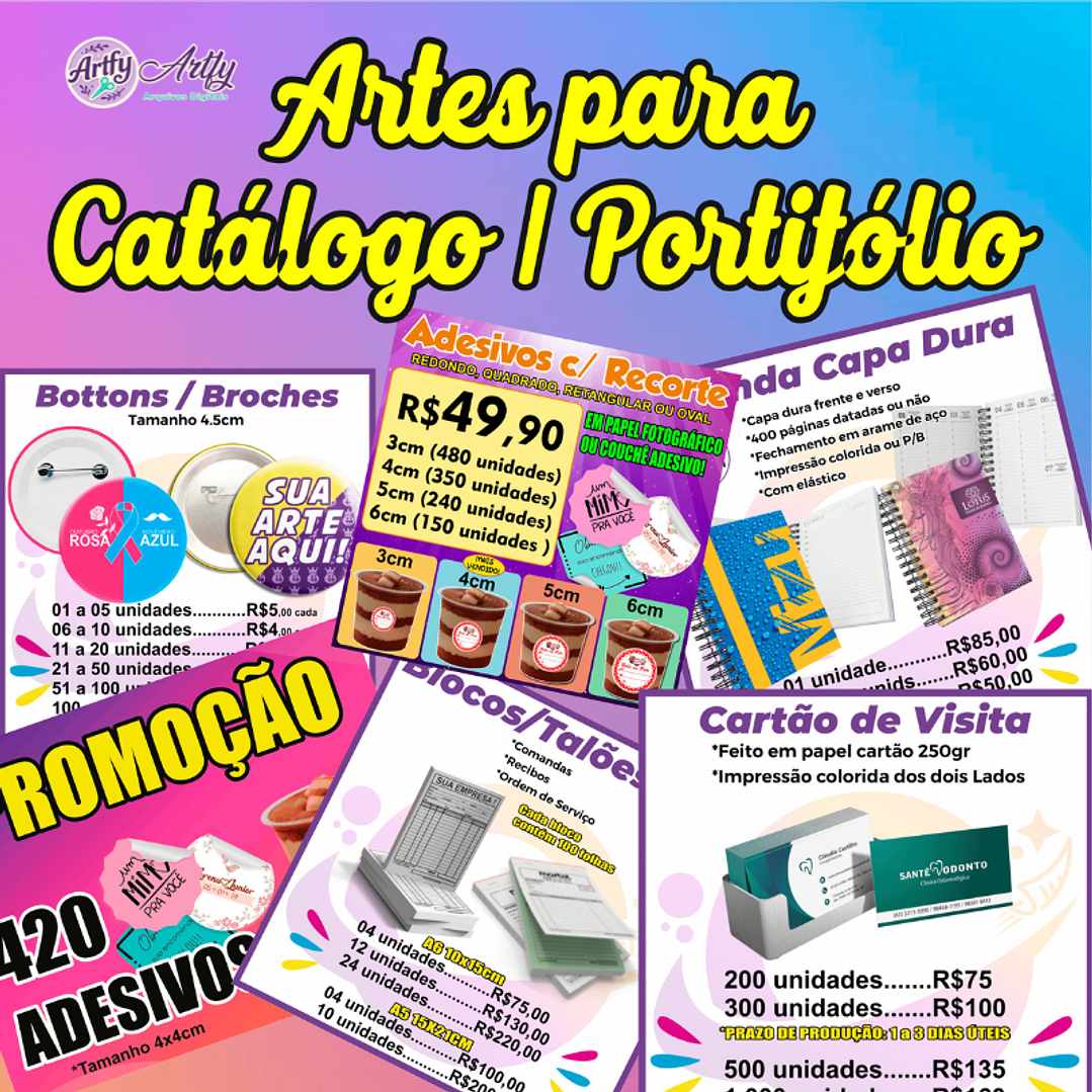 Pack Artes para Catálogo 1