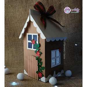 Caixa Casinha de natal