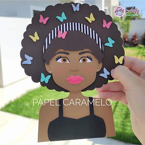 Mulher Cacheada Decoração 