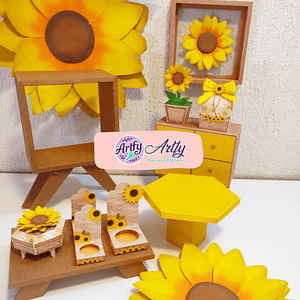 Kit Criações Festa Girassol Completa