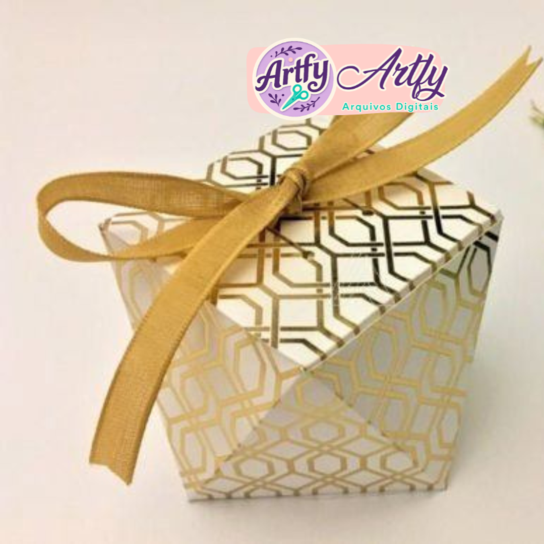 Modelo de caixa geométrica com formato único 1