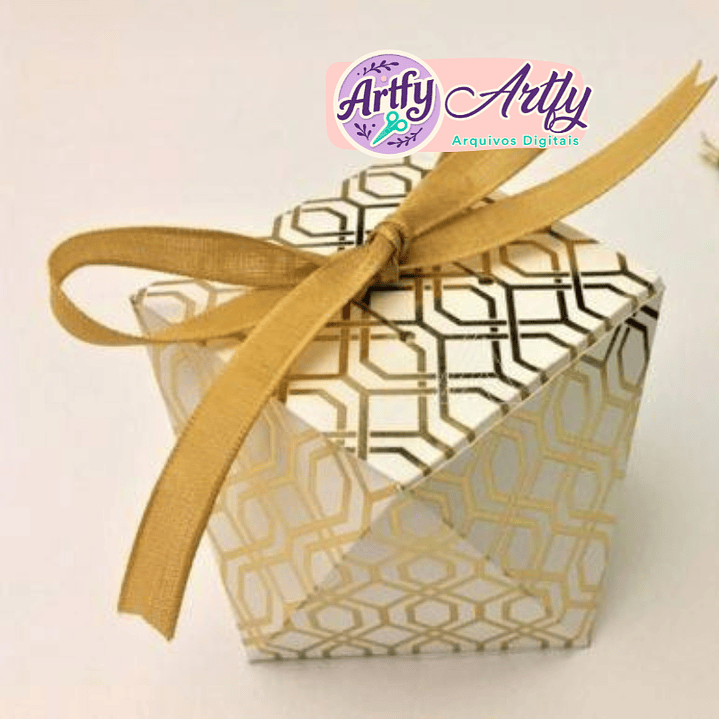 Modelo de caixa geométrica com formato único 1