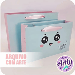 Kit Pack Sacola - encadernação com Arte