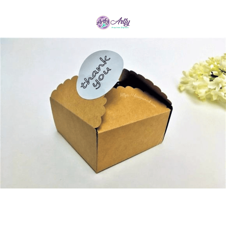 Caixa de agradecimento em formato de vieira (faça você mesmo) 1