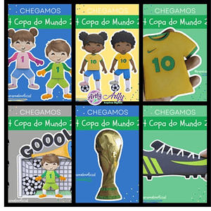 Papel Caramelo Kit Copa do Mundo 2022