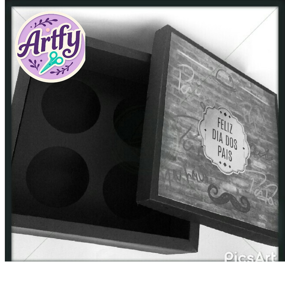 CAIXA PARA 4 CUPCAKE  1