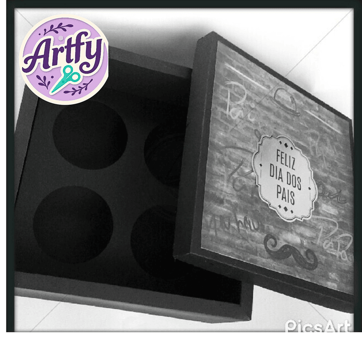 CAIXA PARA 4 CUPCAKE  1