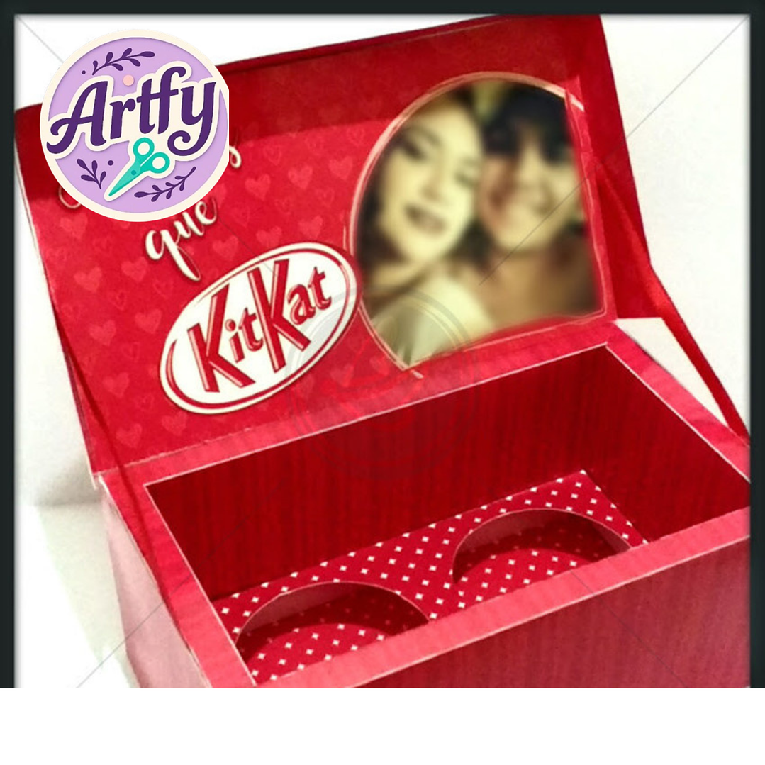 caixa kitkat Cupcake 1