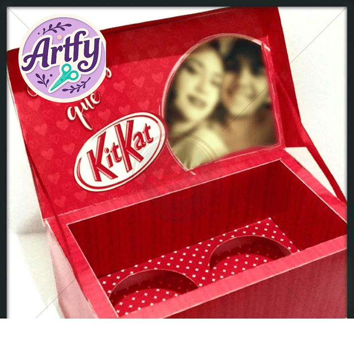 caixa kitkat Cupcake 1