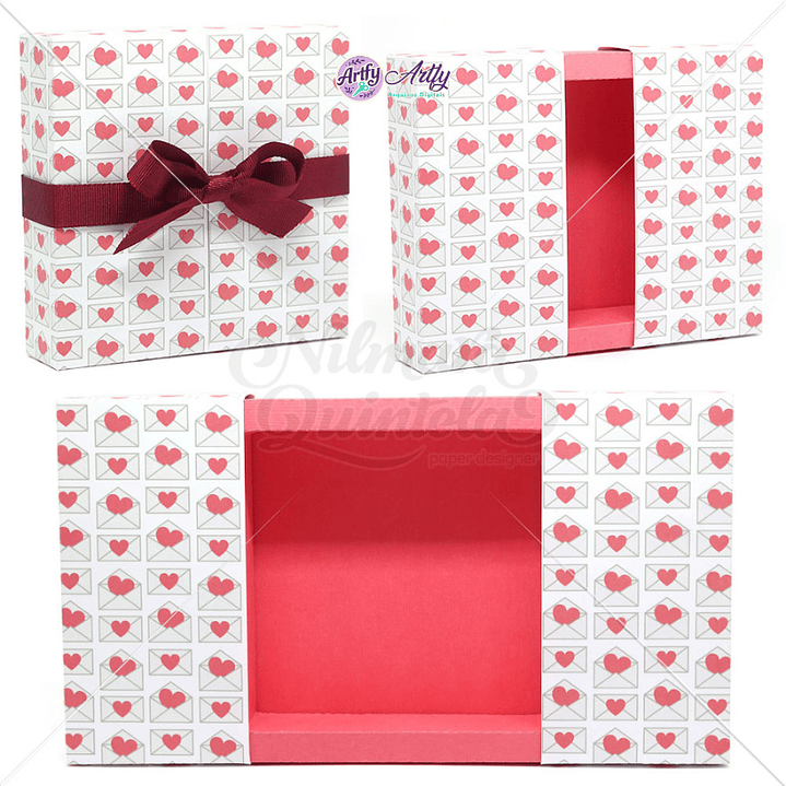 Caixa Deslizante Quadrada com Abertura Dupla 1