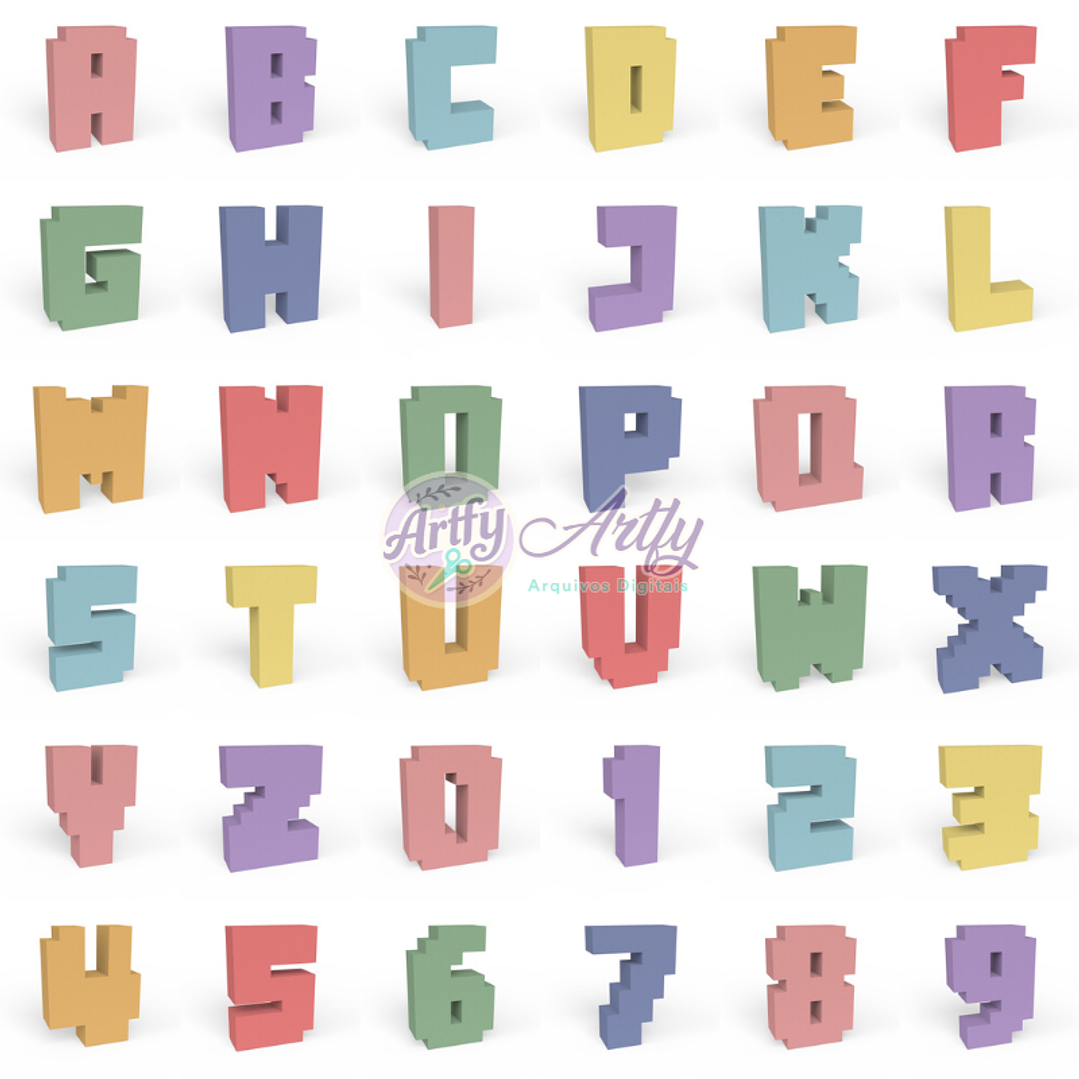 Super Combo Letras e Números 1