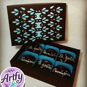 Caixa 6 Alfajor ou Bem Casado