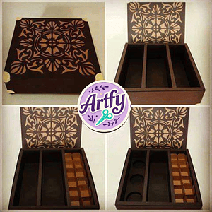 Caixa Espumante ou Vinho e 2 Taças