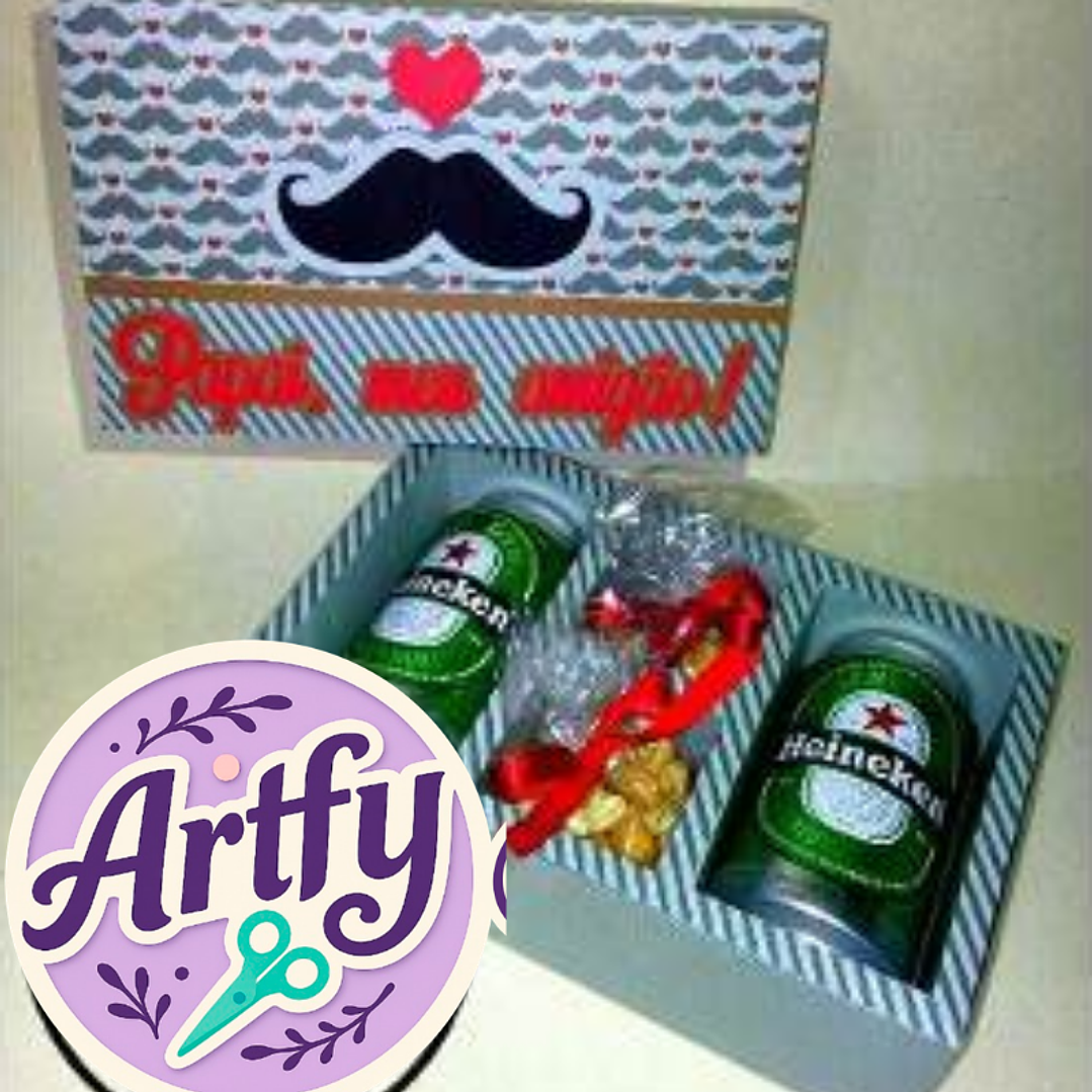 Caixa para 2 Cervejas e Nuts 1