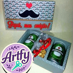 Caixa para 2 Cervejas e Nuts