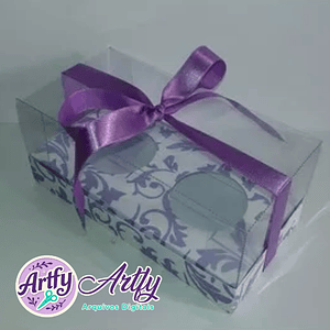 Caixa para 2 Cupcake