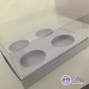Caixa para 4 Cupcake