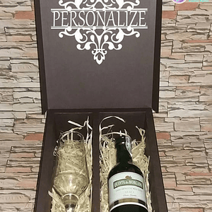 Caixa para Vinho e Taça