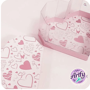 Kit caixa Festa Coração 