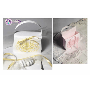 Caixa DOURADO E ROSA