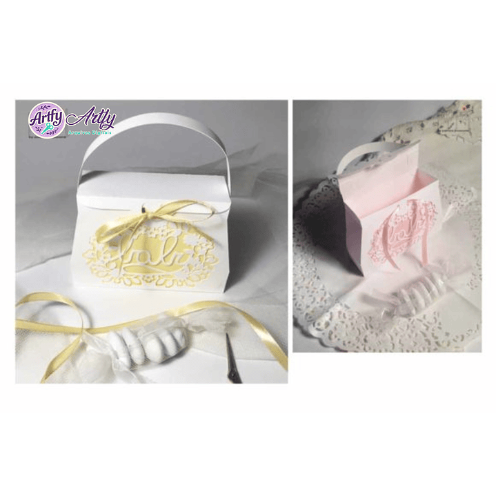 Caixa DOURADO E ROSA 1