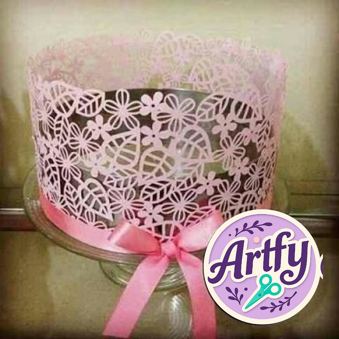 Anel para Bolo Rendado Floral 1