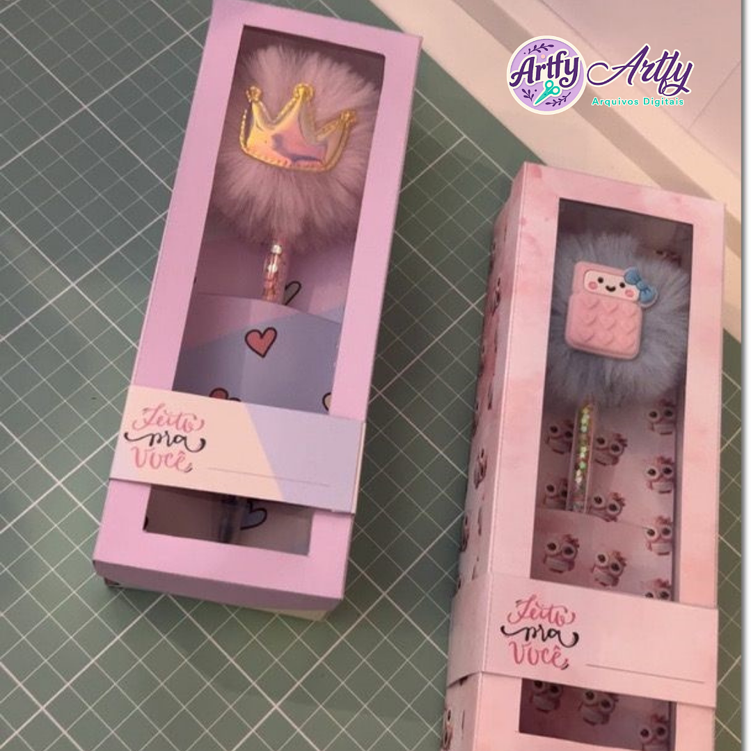 Caixa Caneta Pompom 1