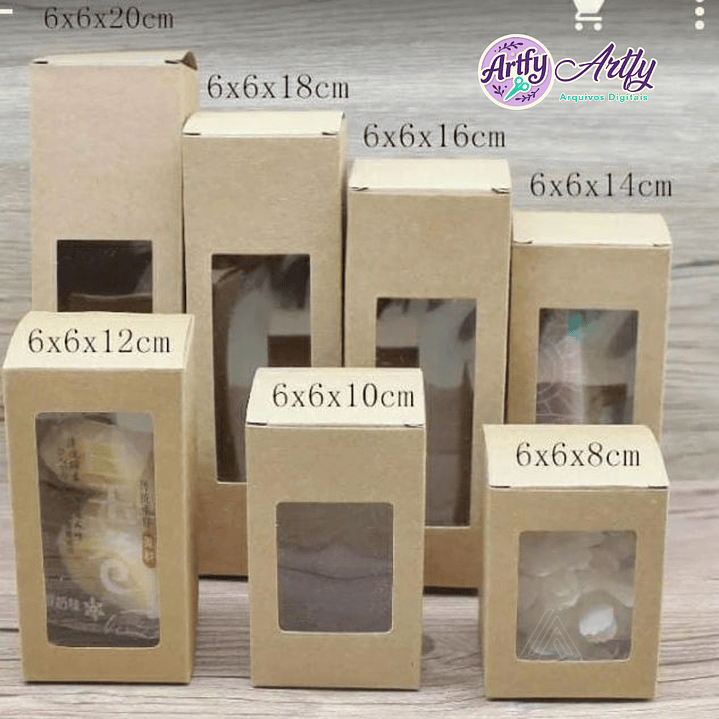 Caixa Retangular com Visor 1