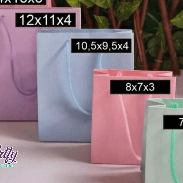 Sacolas - 5 Cores e Tamanhos 1