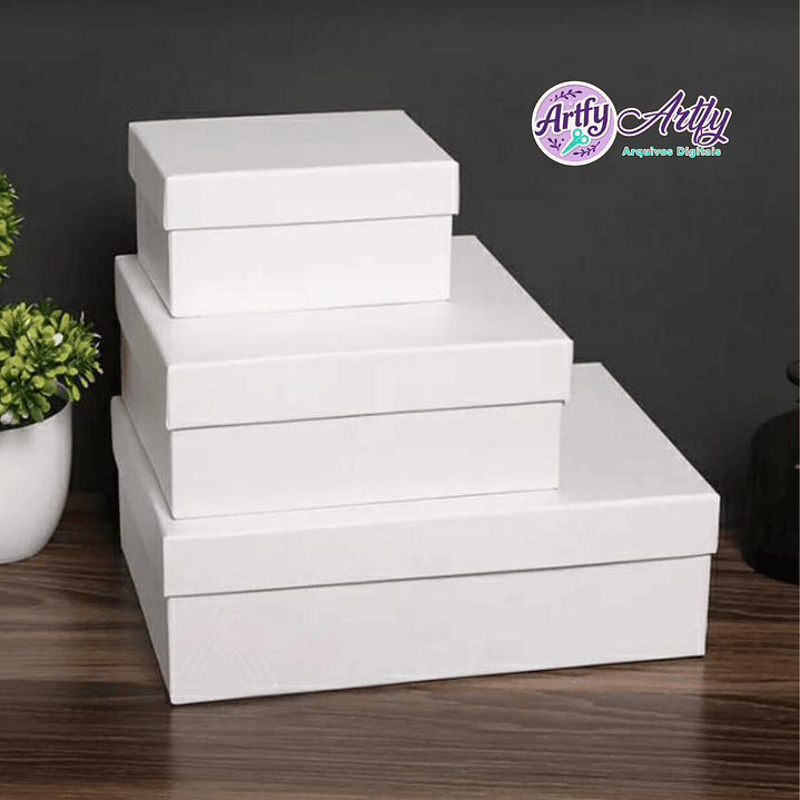 Caixas Brancas - 3 Tamanhos 1