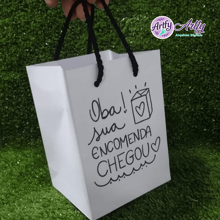 Sacola Branca Frase 1