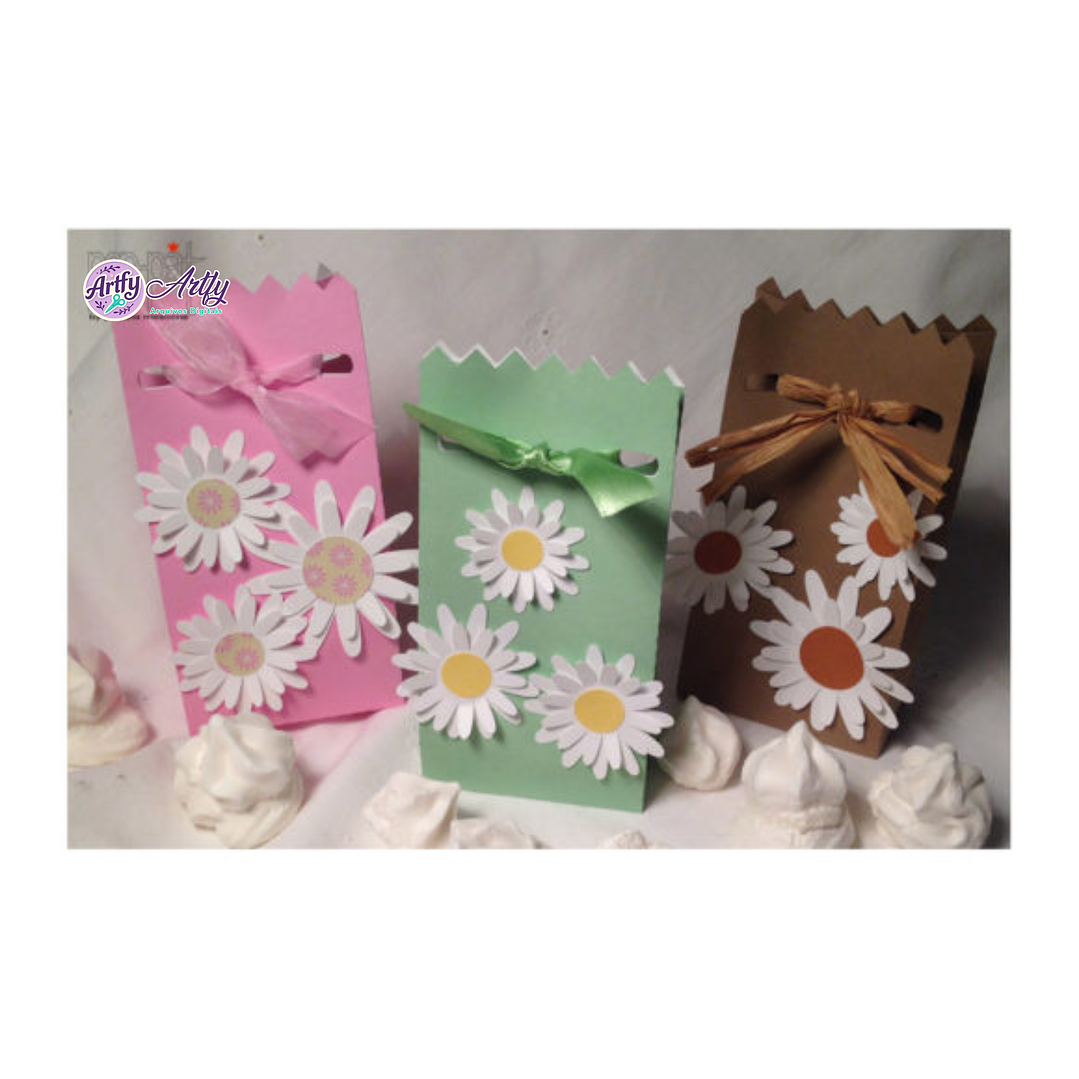Caixa Sacolinha com Flores 1