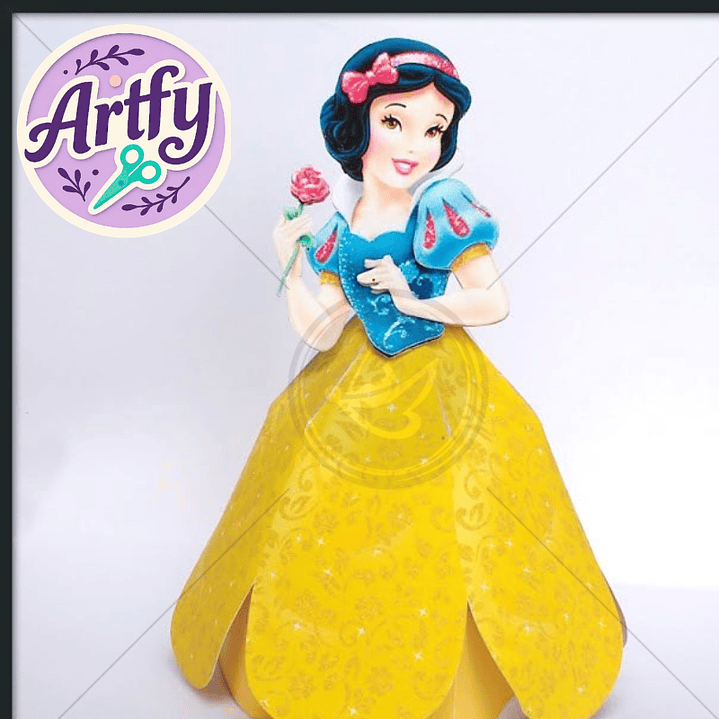 Porta Trufa Princesa Branca de Neve 1