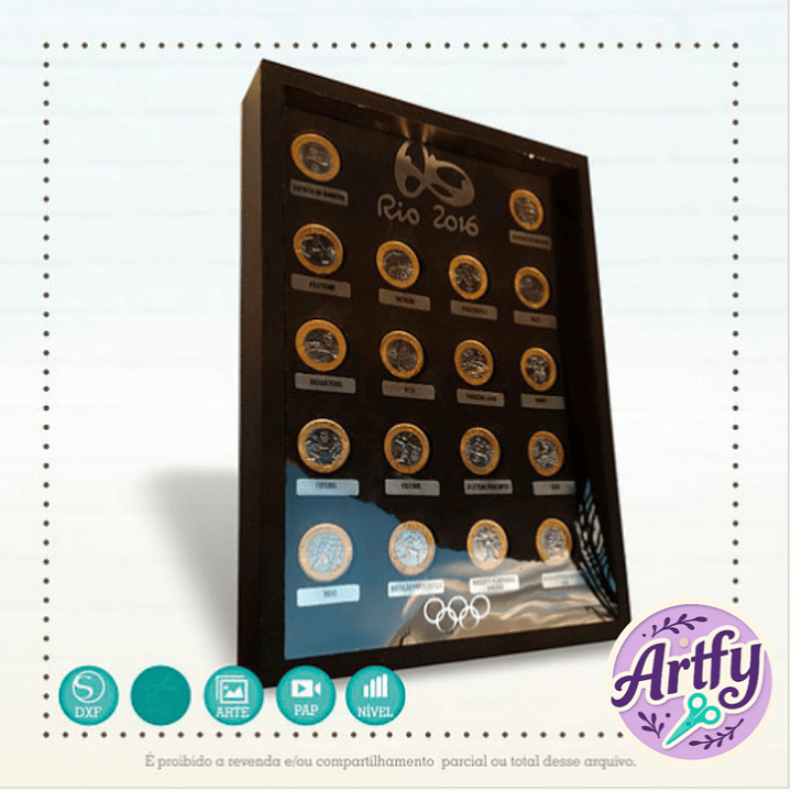 Quadro Porta Moedas 1