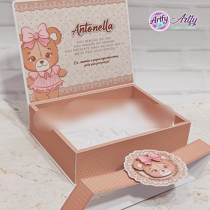 Ursinha - Caixa para Bloquinho 1