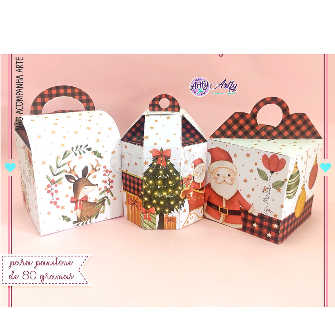 Caixa  Natalina Panetone 1