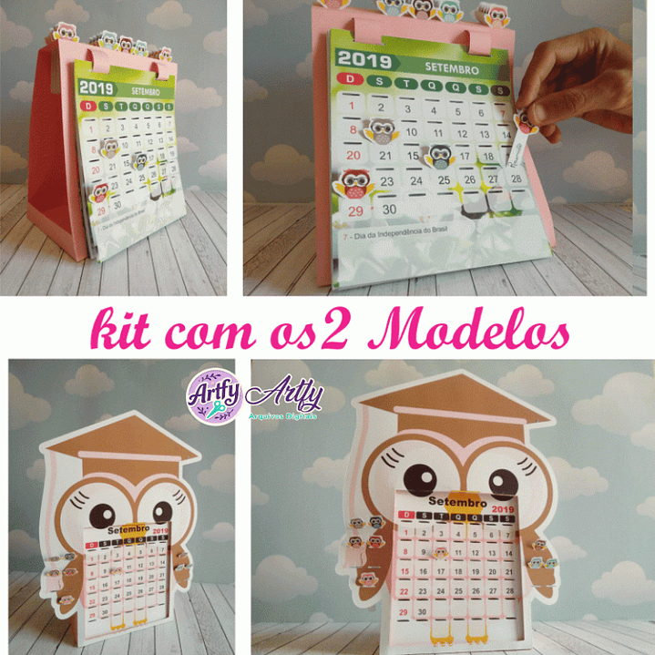 Calendário Corujinha 1