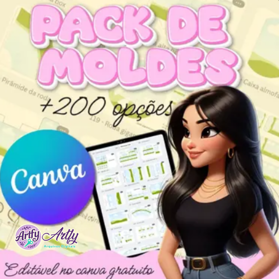 Pack de +200 Moldes Editáveis 1