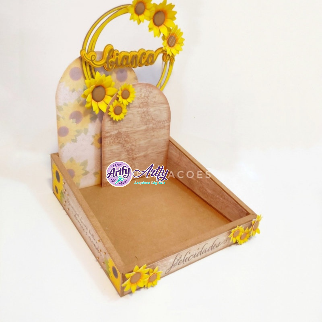 Criações Cesta Girassol 1