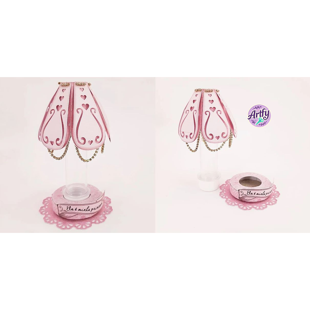 Decoração Abajur Rosa 1