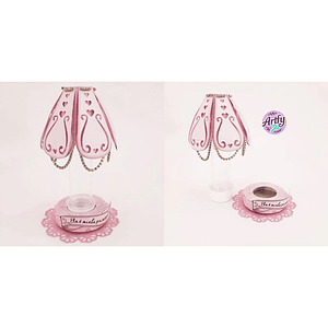 Decoração Abajur Rosa