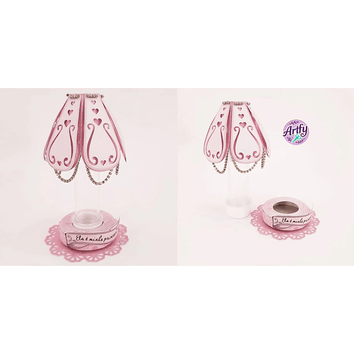 Decoração Abajur Rosa 1