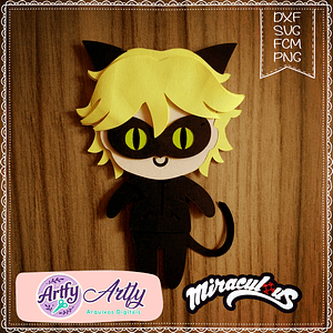 Cat Noir Miraculous - Figurinhas
