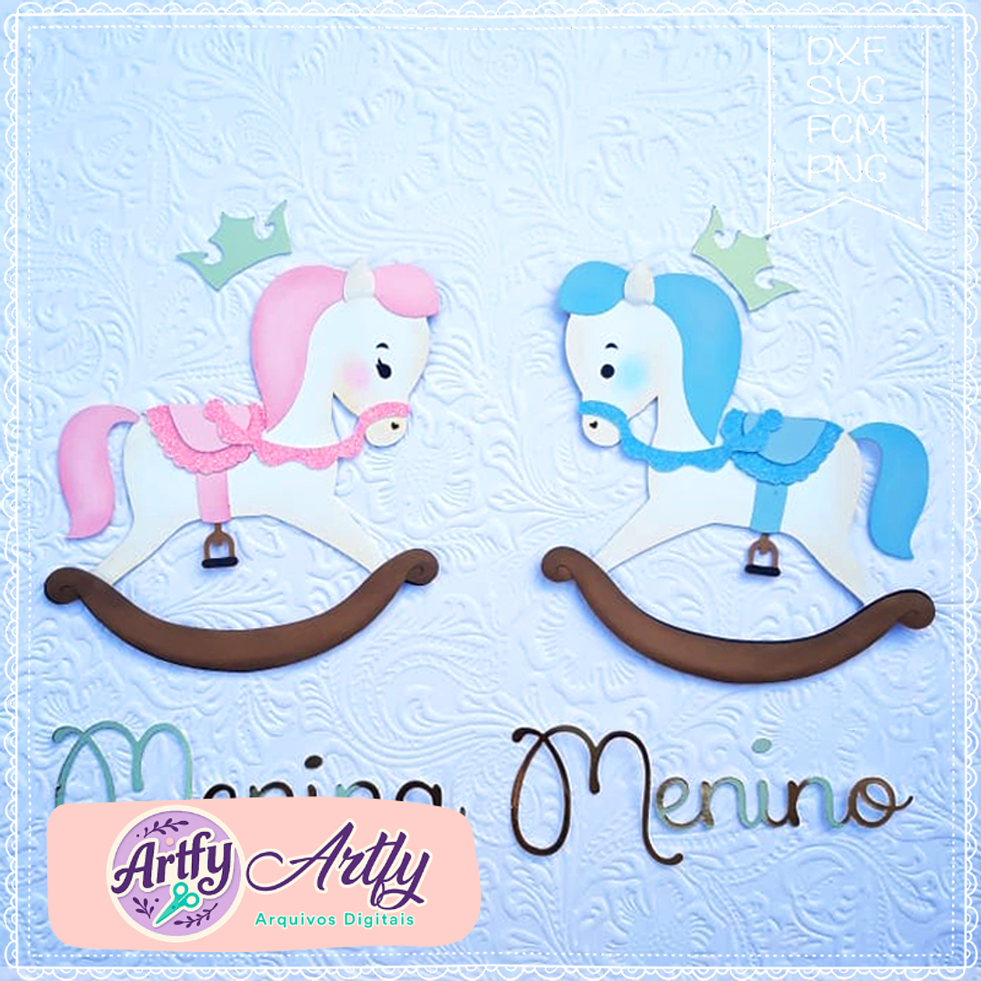 Cavalinho de Madeira - Figurinhas 1