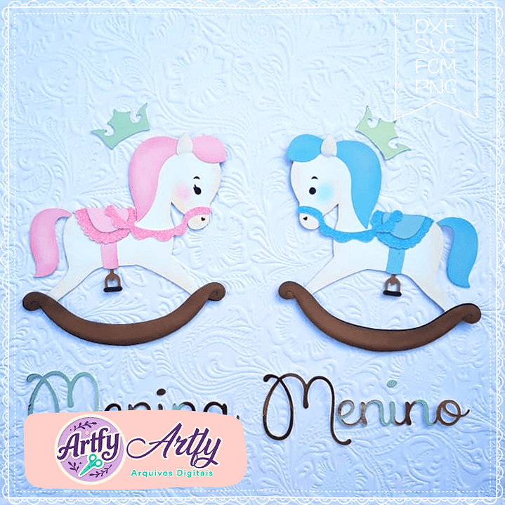 Cavalinho de Madeira - Figurinhas 1