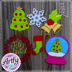 Elementos de Natal - Figurinhas